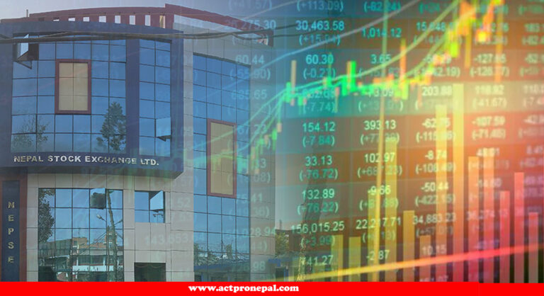 १३ अंकले घटेको नेप्सेमा साढे पाँच अर्बको कारोबार