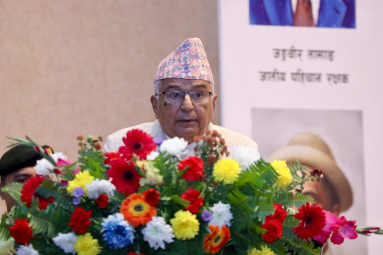 दिगो विकास र समृद्धि राजनीतिक स्थायित्व आवश्यक छः राष्ट्रपति पौडेल