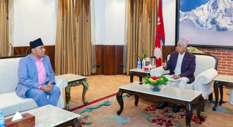 राष्ट्रपतिसँग राष्ट्रिय सभा अध्यक्षको भेट